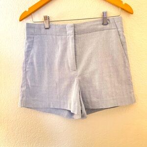 LOFT Light Blue Herringbone Tweed Shorts Size 2